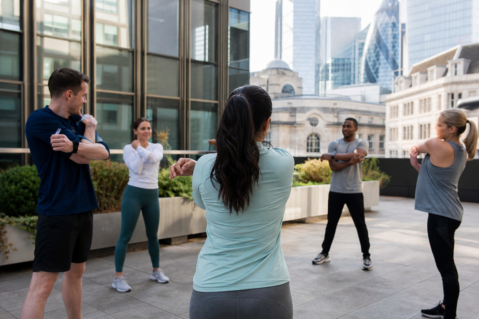 Tendoneoeco outdoor mobility session near London offices